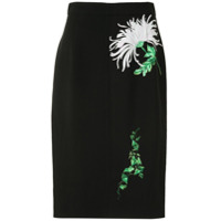 Nº21 Vestido com estampa floral - Preto