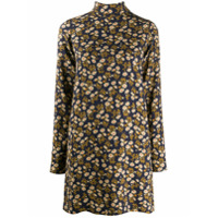 Nº21 Vestido reto com estampa floral - Azul