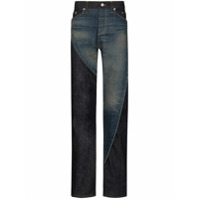 NOUNION Paname panelled jeans - Azul