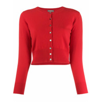 N.Peal Cardigan cropped de cashmere - Vermelho