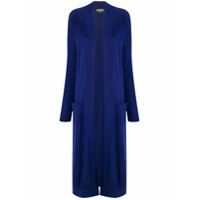 N.Peal Cardigan longo de cashmere - Azul