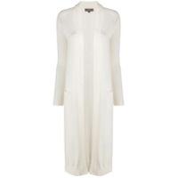 N.Peal Cardigan longo de cashmere - Branco