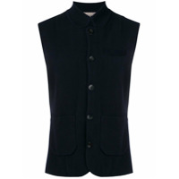 N.Peal Colete de tricô - Azul