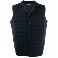 N.Peal Colete matelassê com botões - Azul