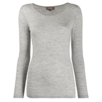 N.Peal Moletom mangas longas - Cinza