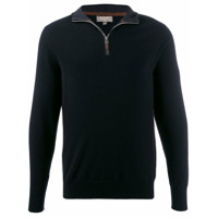 N.Peal Suéter com detalhe de zíper - Preto