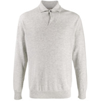 N.Peal Suéter de tricô com botões - Cinza