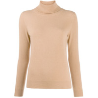 N.Peal Suéter gola alta de tricô - Marrom