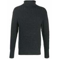 N.Peal Suéter gola alta de tricô - Preto