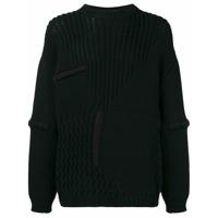 OAMC panelled knit jumper - Preto