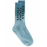 Off-White Arrow mid-length socks - Azul
