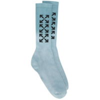 Off-White Arrows tie-dye socks - Azul