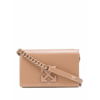 Off-White Bolsa tiracolo de couro - Neutro