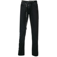 Off-White Calça jeans com bordado - Preto