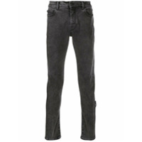 Off-White Calça jeans skinny Diag - Cinza