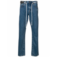 Off-White Calça jeans slim - Azul