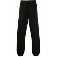 Off-White Calça reta esportiva - Preto