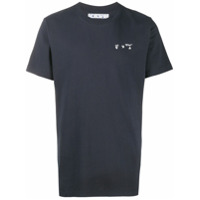 Off-White Camiseta com estampa gráfica - Azul