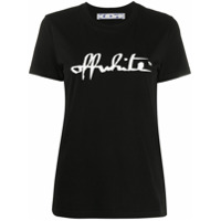 Off-White Camiseta com estampa - Preto