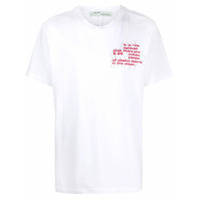 Off-White Camiseta com slogan - Branco