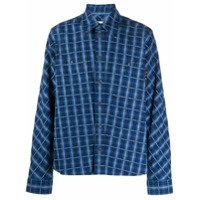 Off-White checkered flannel shirt - Azul