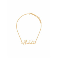 Off-White Colar dourado com logo