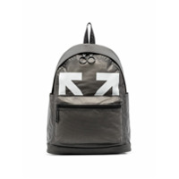 Off-White logo-print PVC backpack - Preto