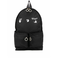 Off-White Mochila com estampa de logo - Preto