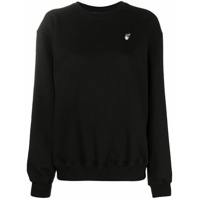 Off-White Moletom com logo e flechas - Preto