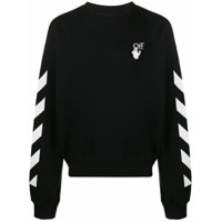 Off-White Moletom Diagonal Arrows - Preto