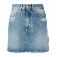 Off-White Saia jeans cintura alta - Azul