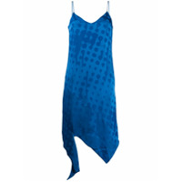 Off-White Slip dress de jacquard - Azul