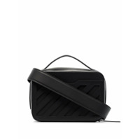 Off-White striped leather belt bag - Preto