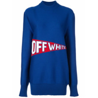 Off-White Suéter com logo - Azul