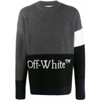 Off-White Suéter de tricô - Cinza