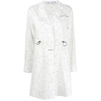 Off-White Vestido com estampa - Branco