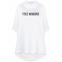 Off-White Vestido drapeado - Branco