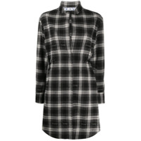 Off-White Vestido xadrez - Preto