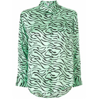 Olivia Rubin Camisa animal print - Verde