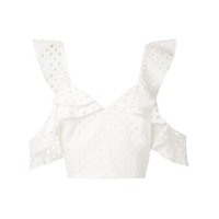 Olympiah Top cropped Orchid - Branco