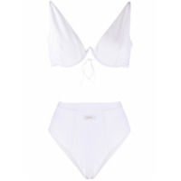 Oséree Biquíni com decote em V - Branco