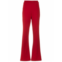 Osklen Calça flare com zíper - Vermelho