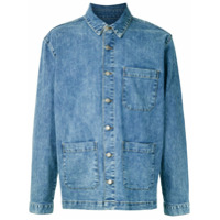 Osklen Jaqueta jeans E-fabric Britt - Azul