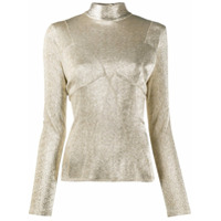 Paco Rabanne Blusa metálica - Dourado