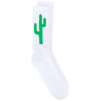 Palm Angels cactus socks - Branco