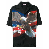 Palm Angels Camisa Eagle - Preto