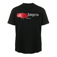 Palm Angels Camiseta com logo Tokyo - Preto