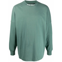Palm Angels Camiseta com logo - Verde