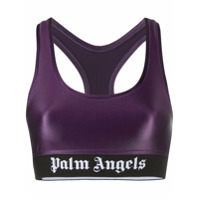 Palm Angels logo sports bra - Rosa