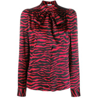 P.A.R.O.S.H. Blusa com laço na gola - Vermelho